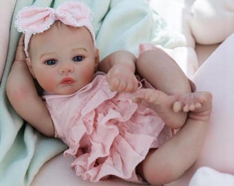 Reborn Baby Dolls - Lifelike Full Body 19inch Baby Girl with Visible Veins, Ideal Doll Toy for Kids’ Birthdays & Special Occasions