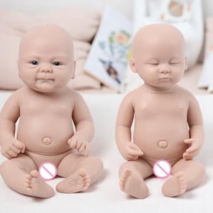 Platinum Silicone Reborn Doll, 14-12 Inches Flexible Soft Full-Body Silicone | Heavy 1.6kg | Hyper-Realistic Weighted Baby | Lifelike Squish