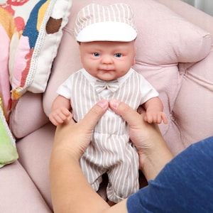 Handmade Full Body Silicone 14inch Reborn Baby Girl – Waterproof Lifelike Doll & Painted Skin, Bebe Reborn for Kids