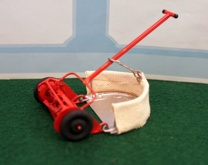 Miniature Push Lawn Mower Dollhouse Garden Collectible Etsy