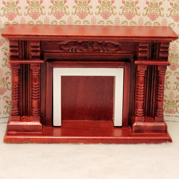 Dollhouse Ornate Fireplace Miniature Furniture