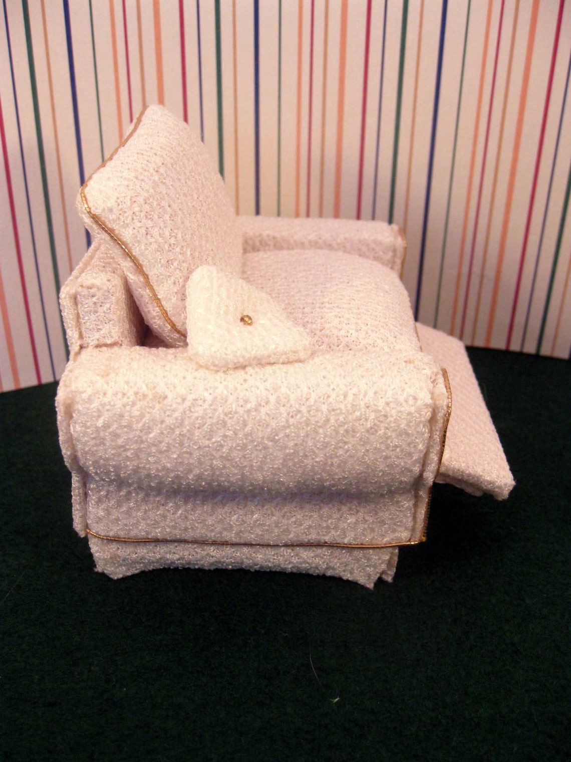 Miniature Recliner Chair for Dollhouse Etsy