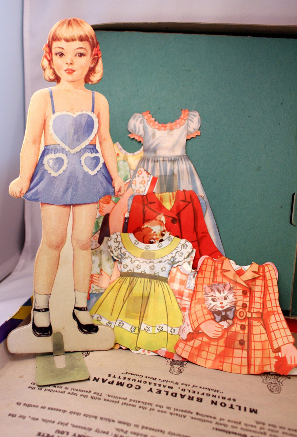 Vintage Paper Doll 1950s Girl Fashion Magic Mary Etsy