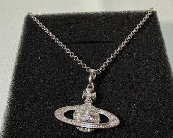 Westwood Black Diamond Bas Relief Mini Necklace Vivienne Westwood