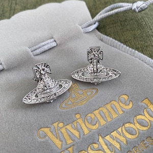 Vivienne Westwood Mini Bas Relief Earrings | Planet Inspired Fashion Jewelry | Unique Gift for Her