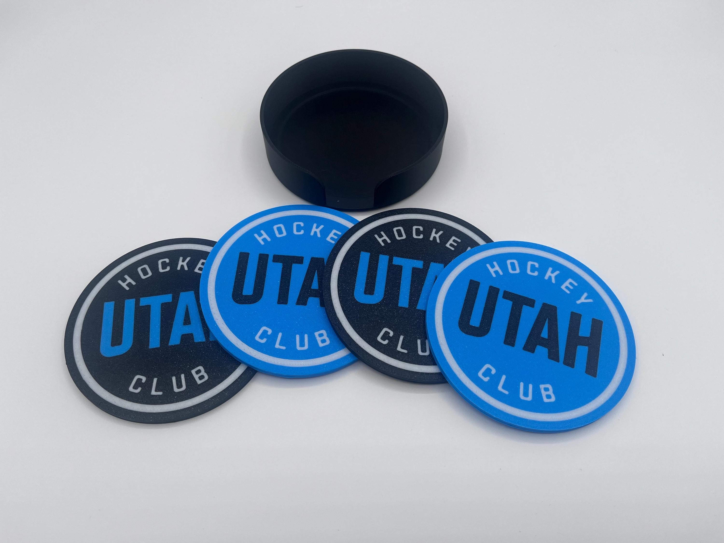 Utah Hockey Club drink coaster set (4 coasters + holder)