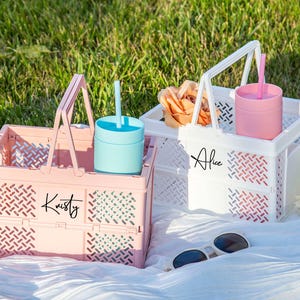 Benutzerdefinierte Jelly Beach Bag, Retro Jelly Tote, Brautjungfer Geschenktasche, Strandhochzeitskorb, Bachelorette Geschenktaschen, Brautpartygeschenk, Geschenk für sie
