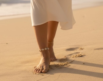 Bohemian Shell Anklet Set for Women – Handmade Colorful Rope Foot Chain Jewelry, Adjustable Beach Summer Ankle Bracelets