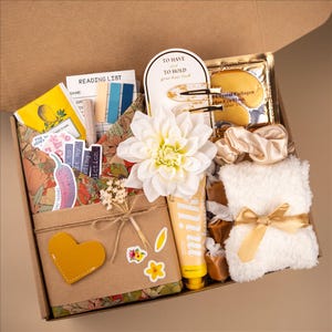 Gift Book Surprise Reading Box Cozy Reader Comfort Items Relaxation Set Literary Package Book Bundle Reading Kit Personal Message Book Lover