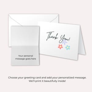 Personalized Greeting Card – Custom Card for Birthdays, Weddings, Anniversaries, Condolence & Special Occasions, Unique Message Card