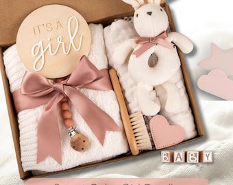 New Baby Girl Gift Box | Welcome Baby Gift | Baby Shower Gift Basket | Gift for New Parents | Infant Care Package | Baby Girl Arrival Set