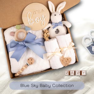 Baby Boy Gift Box Set Welcome Package Premium Collection Newborn Bundle Shower Present Set Beautiful Wrapped