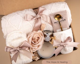 Gift Basket for Women Gift Box Self Care Package For Her Spa Gift Box Encouragement Gift Hug in a Box Relaxation Gift Birthday Gift Basket
