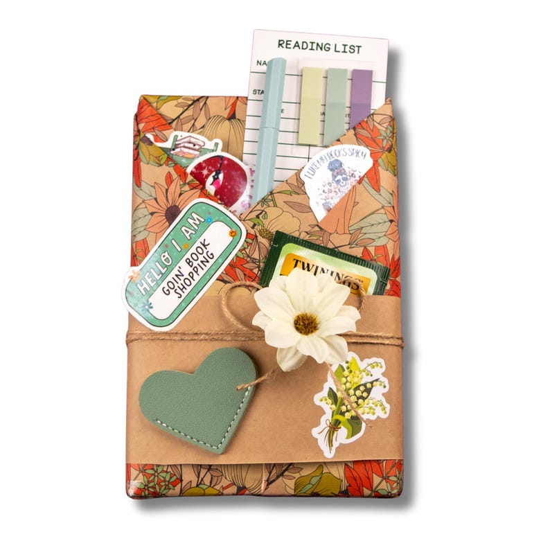Blind Date with a Book Gift Box Mystery Book Surprise for Book Lover Gift Set Cozzy Reading Essentials Book Gift Birthday for Her Bookworm BD-Green - Book Only
