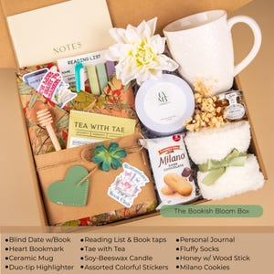 Blind Date with a Book Gift Box Mystery Book Surprise for Book Lover Gift Set Cozzy Reading Essentials Book Gift Birthday for Her Bookworm The Bookish Bloom