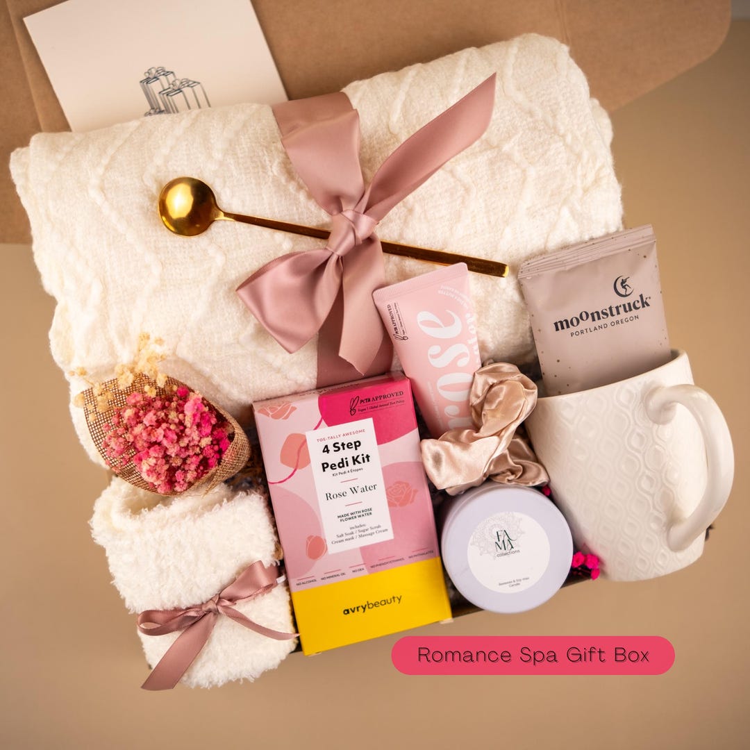 Spa Gift Box for Women Relaxation Care Package for Mom Self Care Kit ...