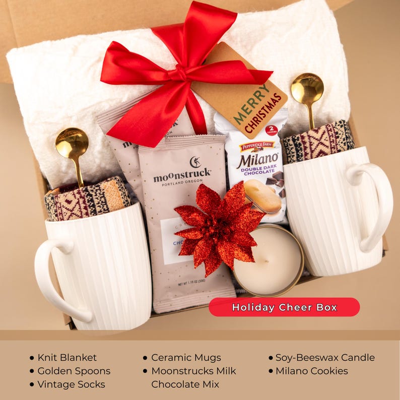 Cadeau pour couple, Cadeau d'anniversaire, Cadeau de fiançailles, Cadeau de mariage, Cadeau pour deux, Cadeau romantique, Cadeaux des fêtes, Coffret cadeau de luxe, Cadeau pour la famille Holiday Cheer