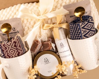 Housewarming Gift Box | New Home Gift for Couple, Realtor Closing Gift, Soy Candle Lavender Spa Basket, Welcome Home Gift for New Homeowner