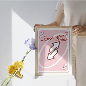 Póster de tarjeta Uno Te amo | Impresión de arte moderno