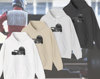 Sudadera con capucha Ayrton Senna McLaren - Sudadera vintage de Fórmula 1