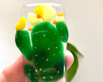 Cacti Plant Stake Fused Glass Cactus for Planters & Pots Gifts for Home Gardening Gift Sweetnola