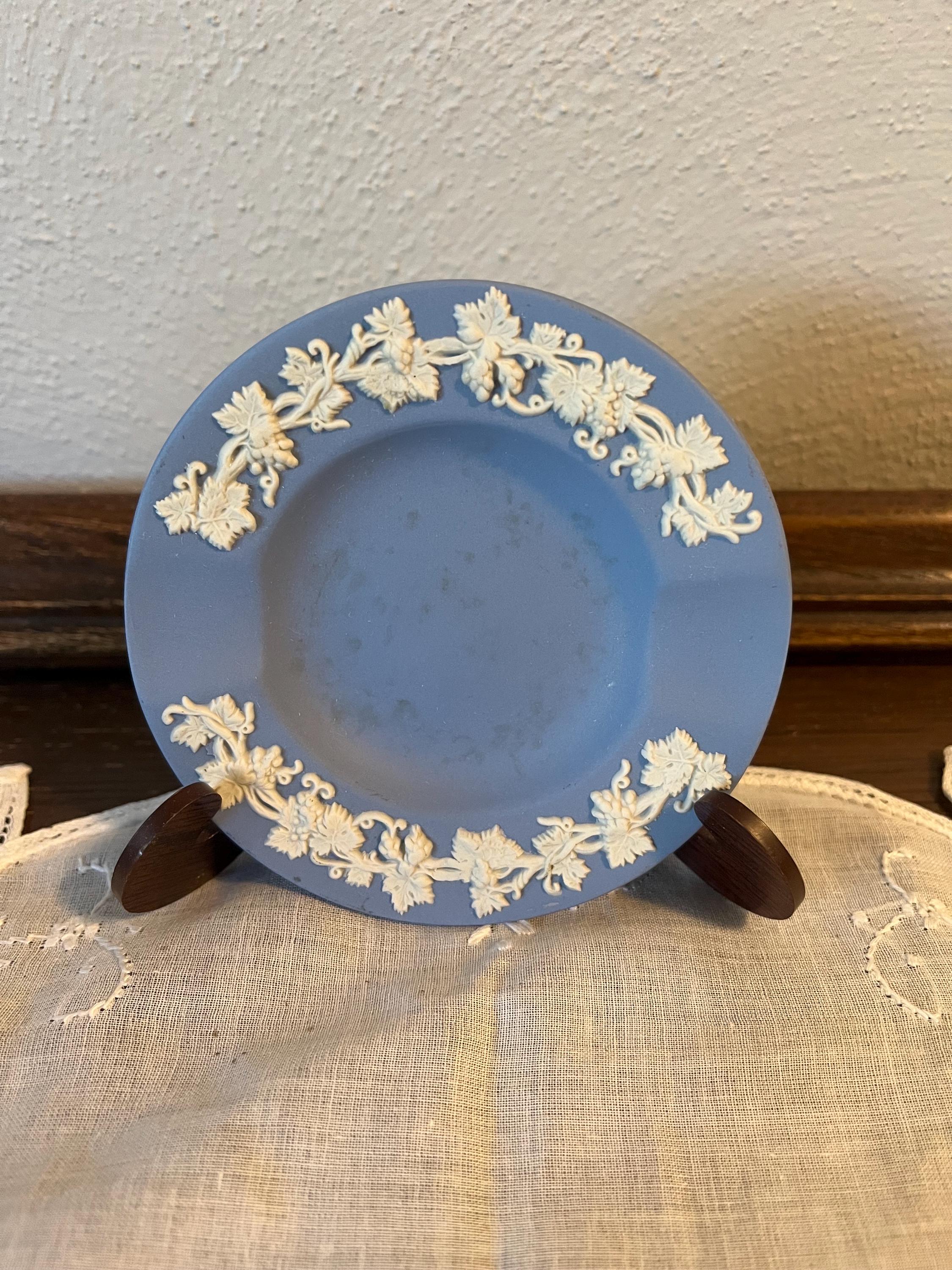 ヴィンテージ ウェッジウッド ブルー ジャスパーウェア 小皿