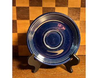 Fiestaware Cobalt Blue Saucer A480, some wear