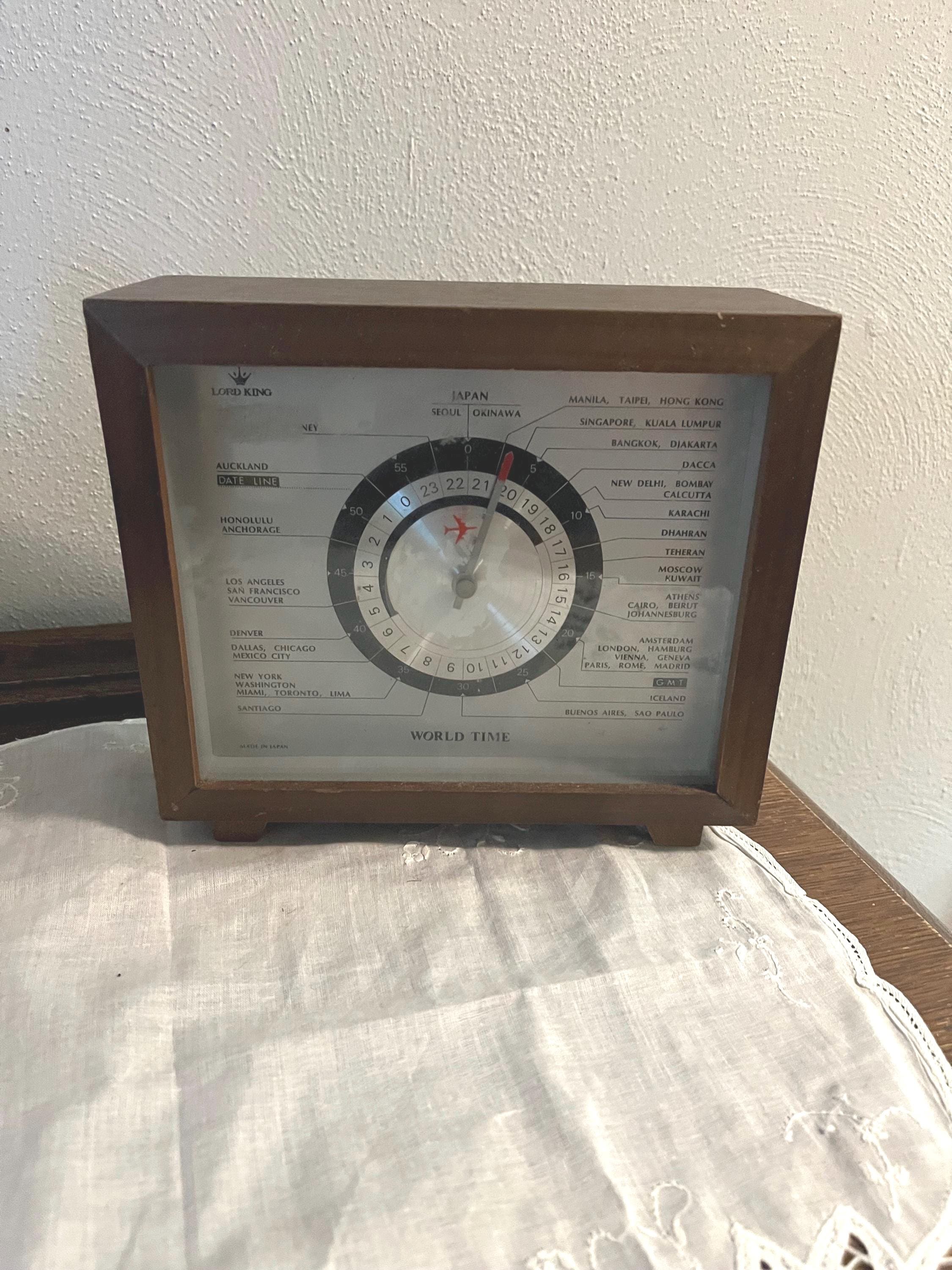 Vintage Lord King 24 Hour Aviation World Clock, Parts Repair - Etsy