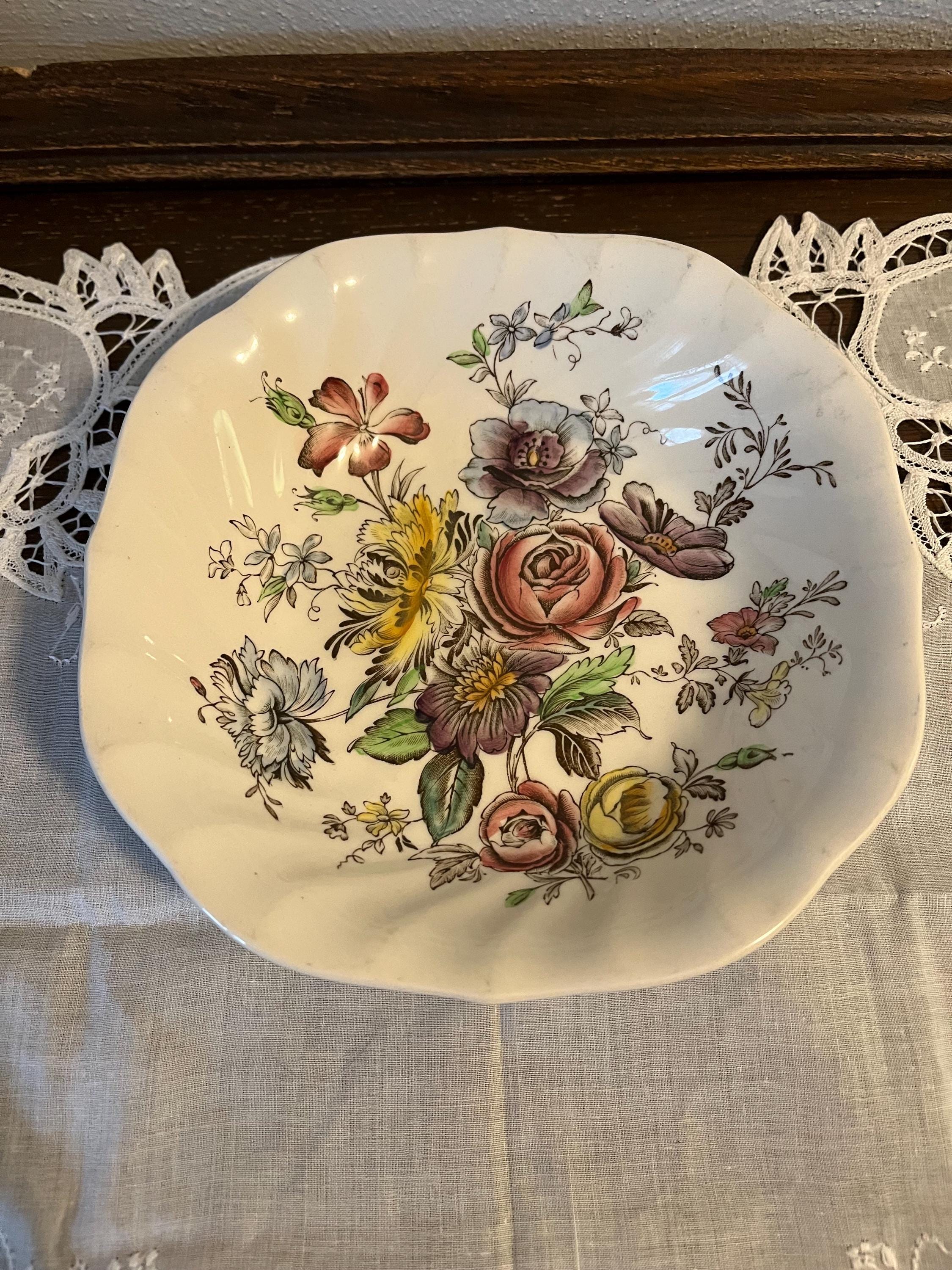 Johnson Brothers Center Floral - Etsy