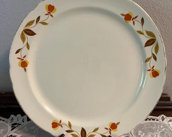 Vintage Hall Jewel Tea Autumn Leaf Plate - 9 Inch