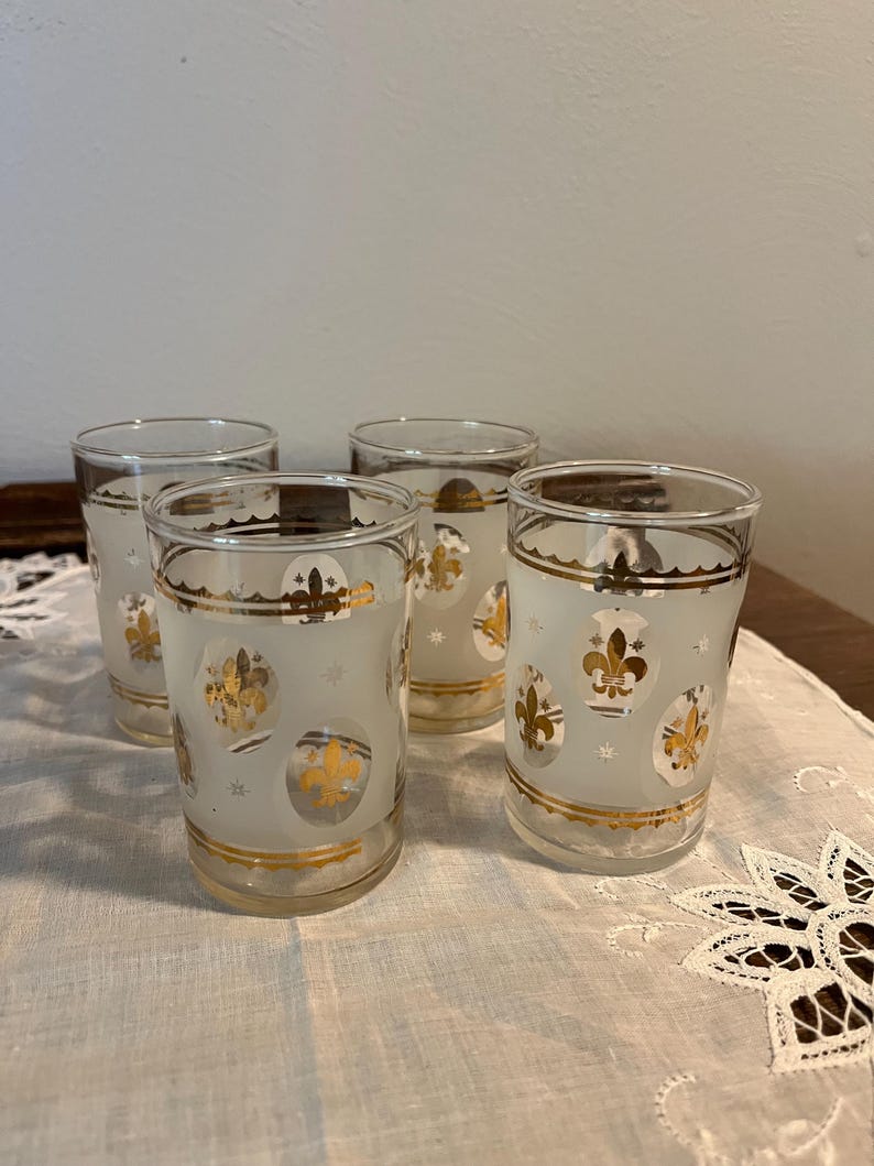Libbey Fleur De Lys Glass - Thumbnail 2