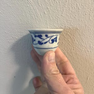 Mini Blue and White Teacup