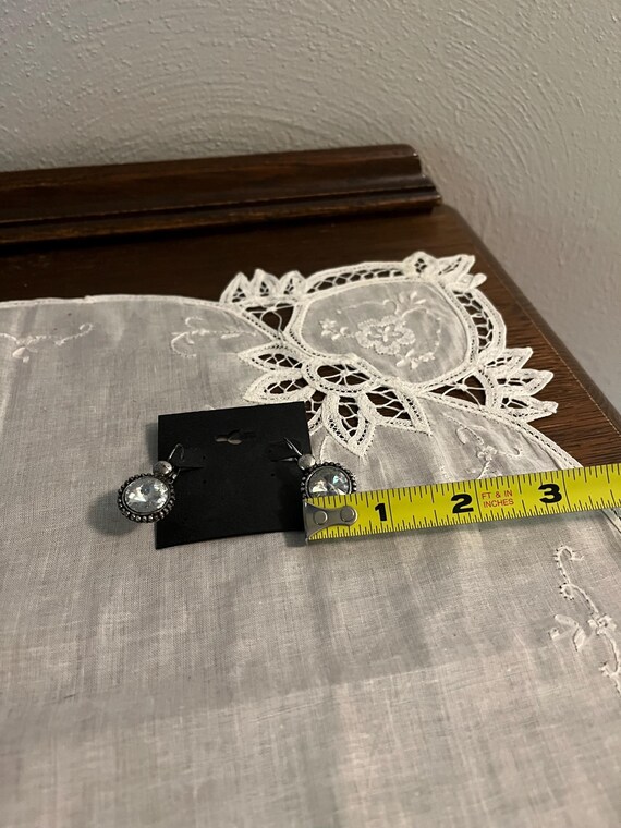 Clear Dangle Drop Earrings - image 5