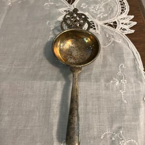 Vintage Tea Strainer Silverplate Silverware, Flatware