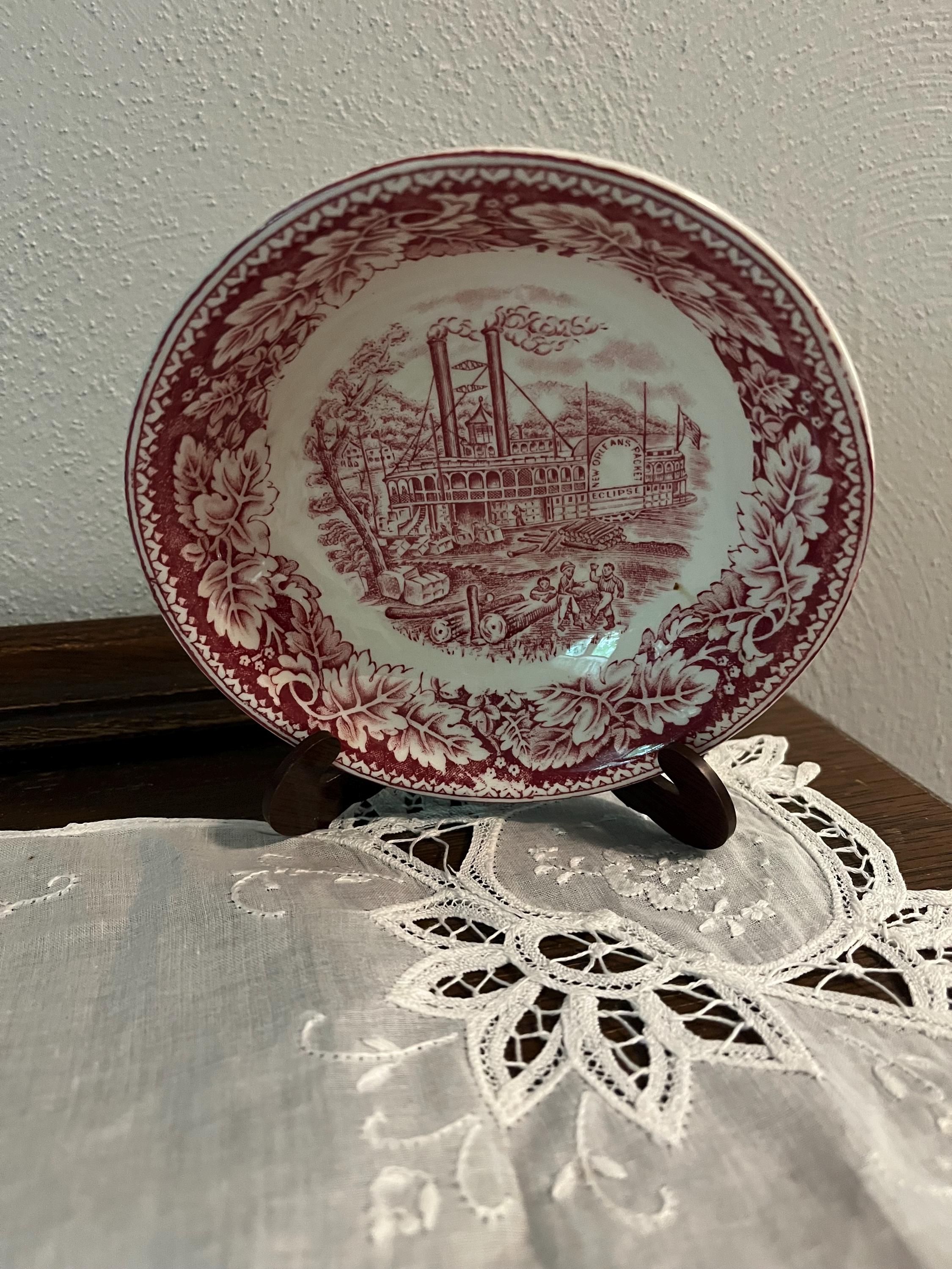 Currier and Ives Red - Etsy