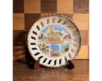 Nebraska Souvenir Plate