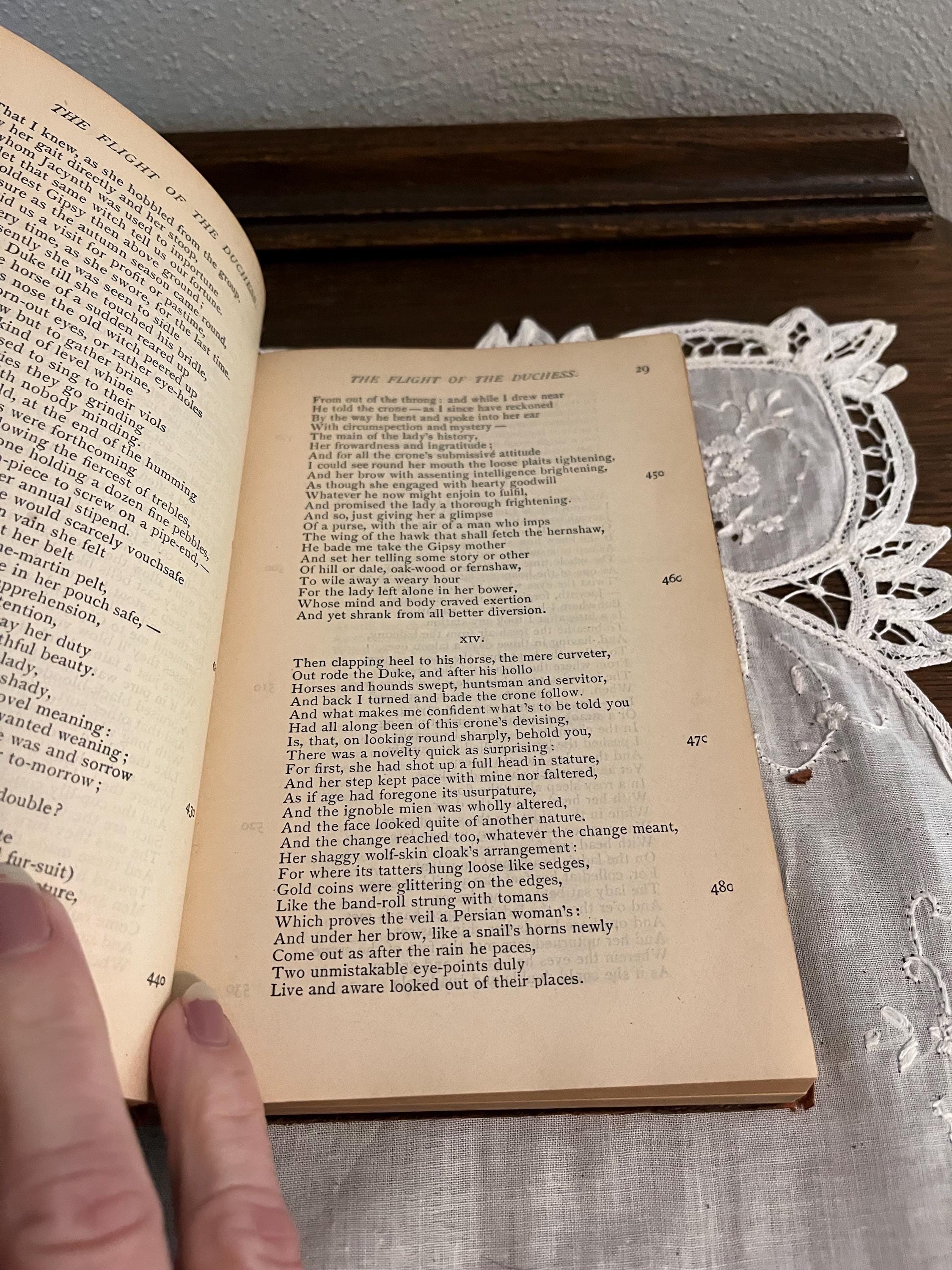 ロバート・ブラウニングの詩集、著作権1896年 - Etsy 日本