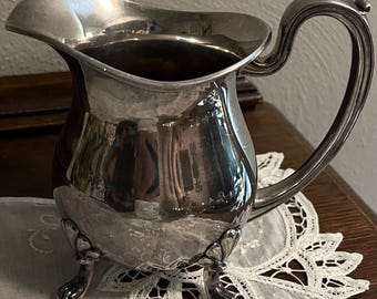 Crescent SilverPlate Footed Pitcher