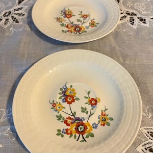 Vintage Edwin M. Knowles China Company Floral Saucer
