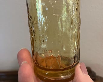 Amber Juice Glass with Minutemen