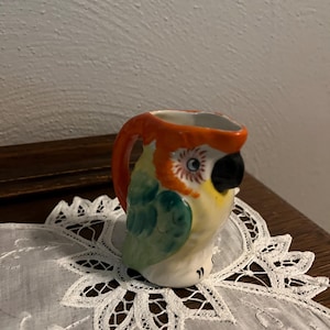 Small Vintage Parrot Pitcher Creamer