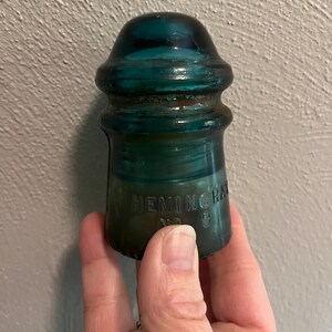 Hemingray Glas Isolator Türkis