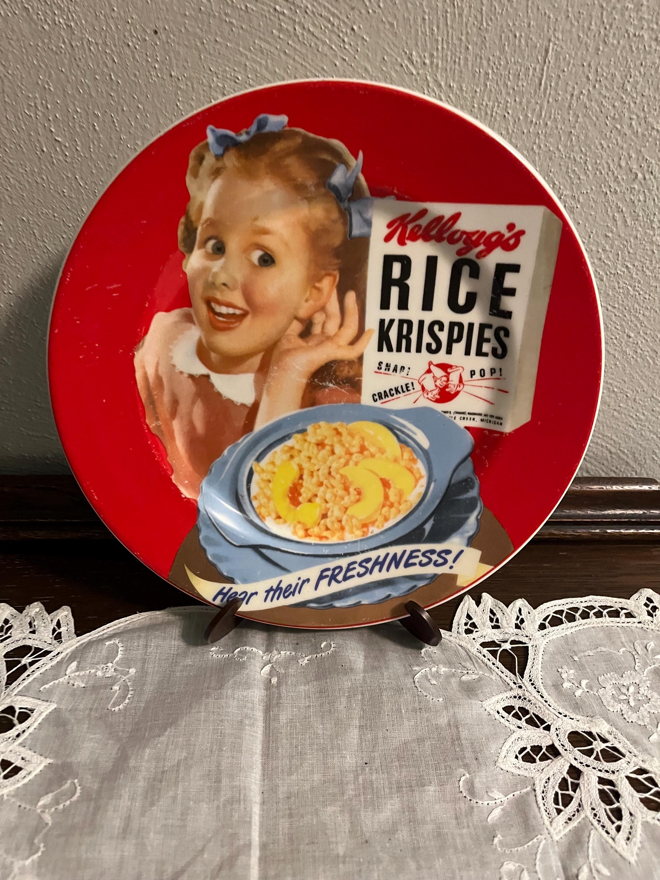 Vintage Kellogg's RiceKrispies プレートマグセット Rice Krispies Plate - Etsy