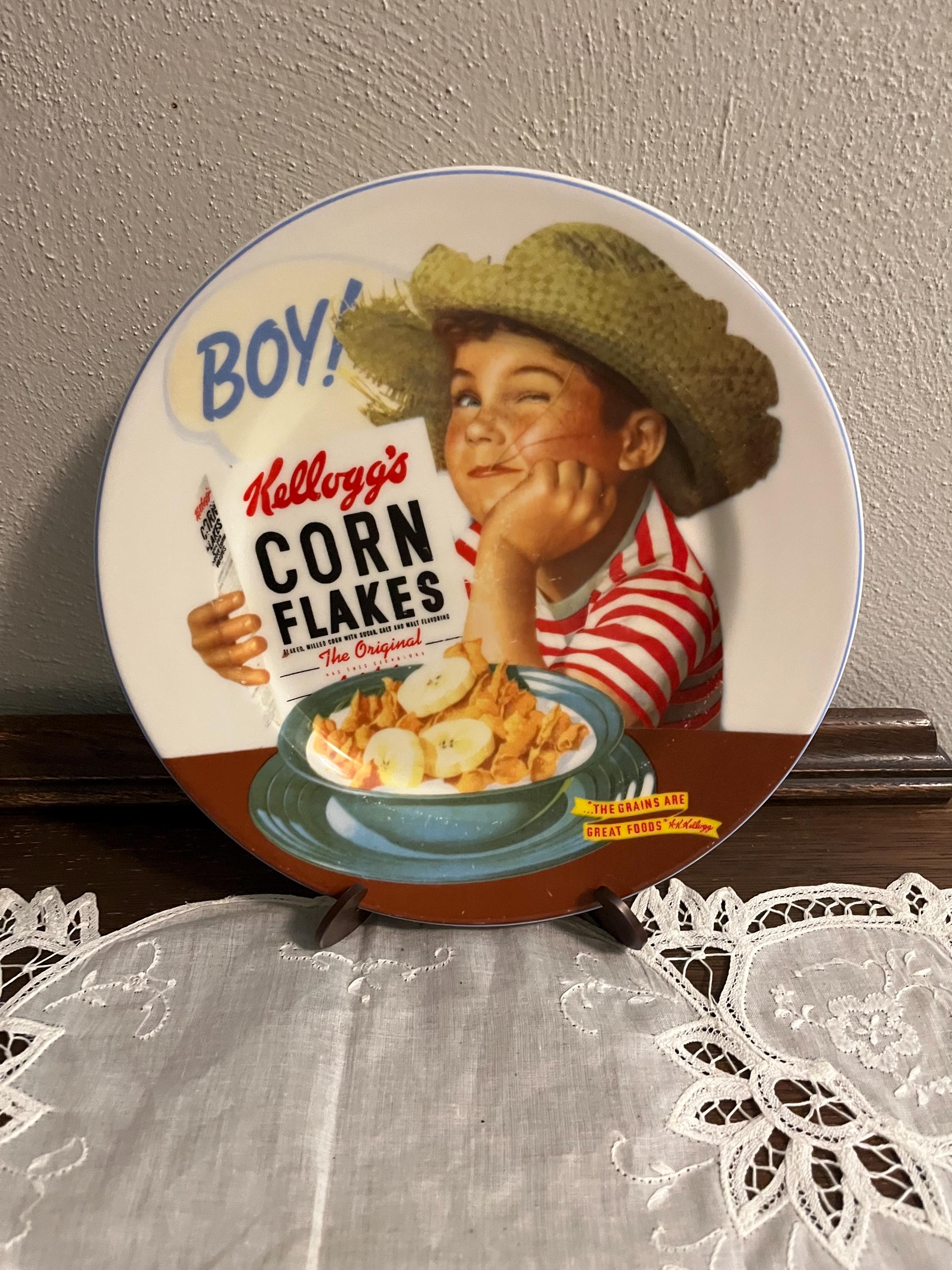 Plaque Publicitaire Métal Kellogg's Frosted Flakes - 30x40 Cm - Neuf Sous Blister - Déco Rétro