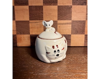 Cat Shaped Honey Sugar Jelly Jar A619