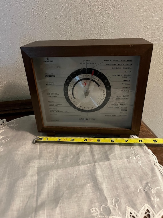 Vintage Lord King 24 Hour Aviation World Clock, Parts Repair - Etsy
