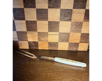 Floral Handled Meat Fork