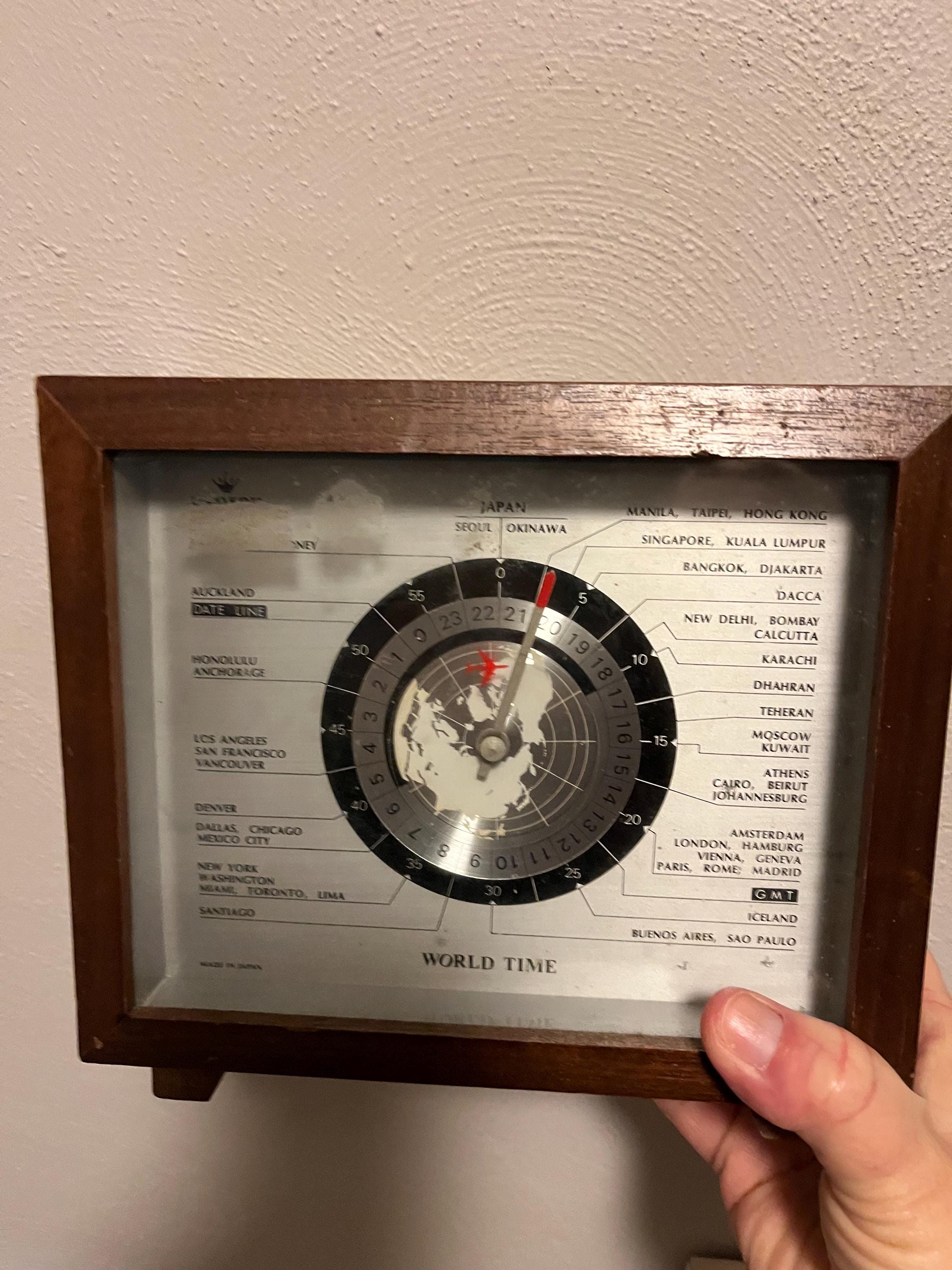 Vintage Lord King 24 Hour Aviation World Clock, Parts Repair - Etsy