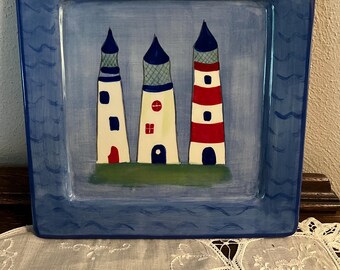 Coastal Lighthouse Decorative Plate
