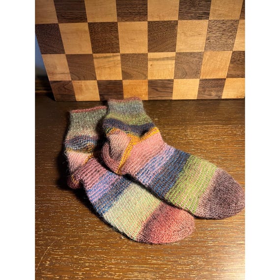 Fun Colorful Knitted Socks